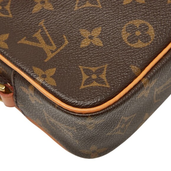 LOUIS VUITTON Brown Monogram Leather Pochette Shoulder Bag - Picture 7 of 12